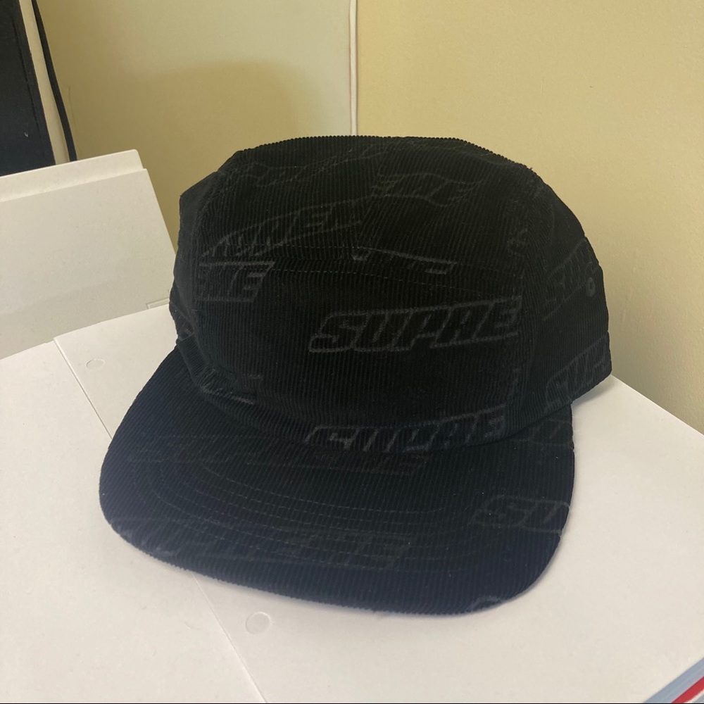 Supreme Debossed Corduroy Camp Cap